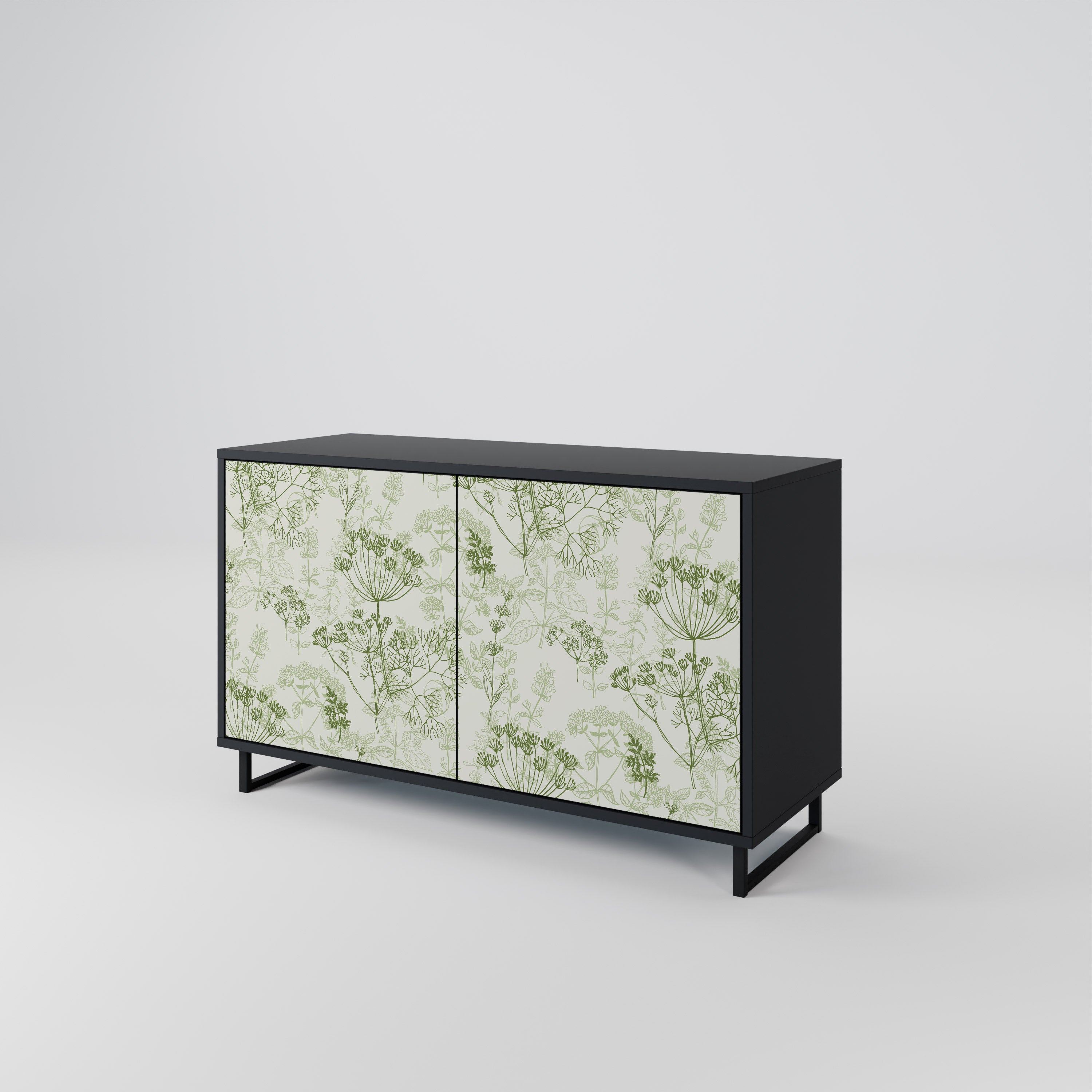 FENNEL BALDACHIN 2-Door Sideboard in Black Finish
