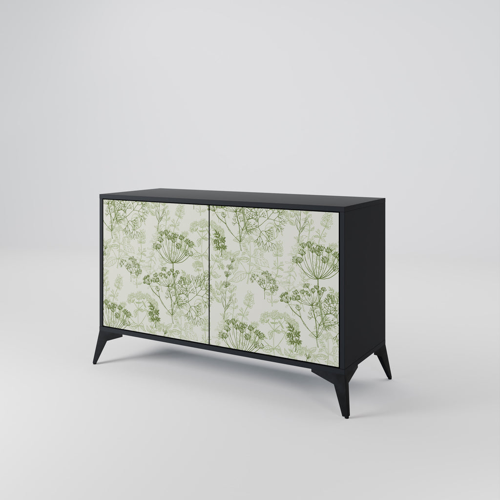 FENNEL BALDACHIN 2-Door Sideboard in Black Finish