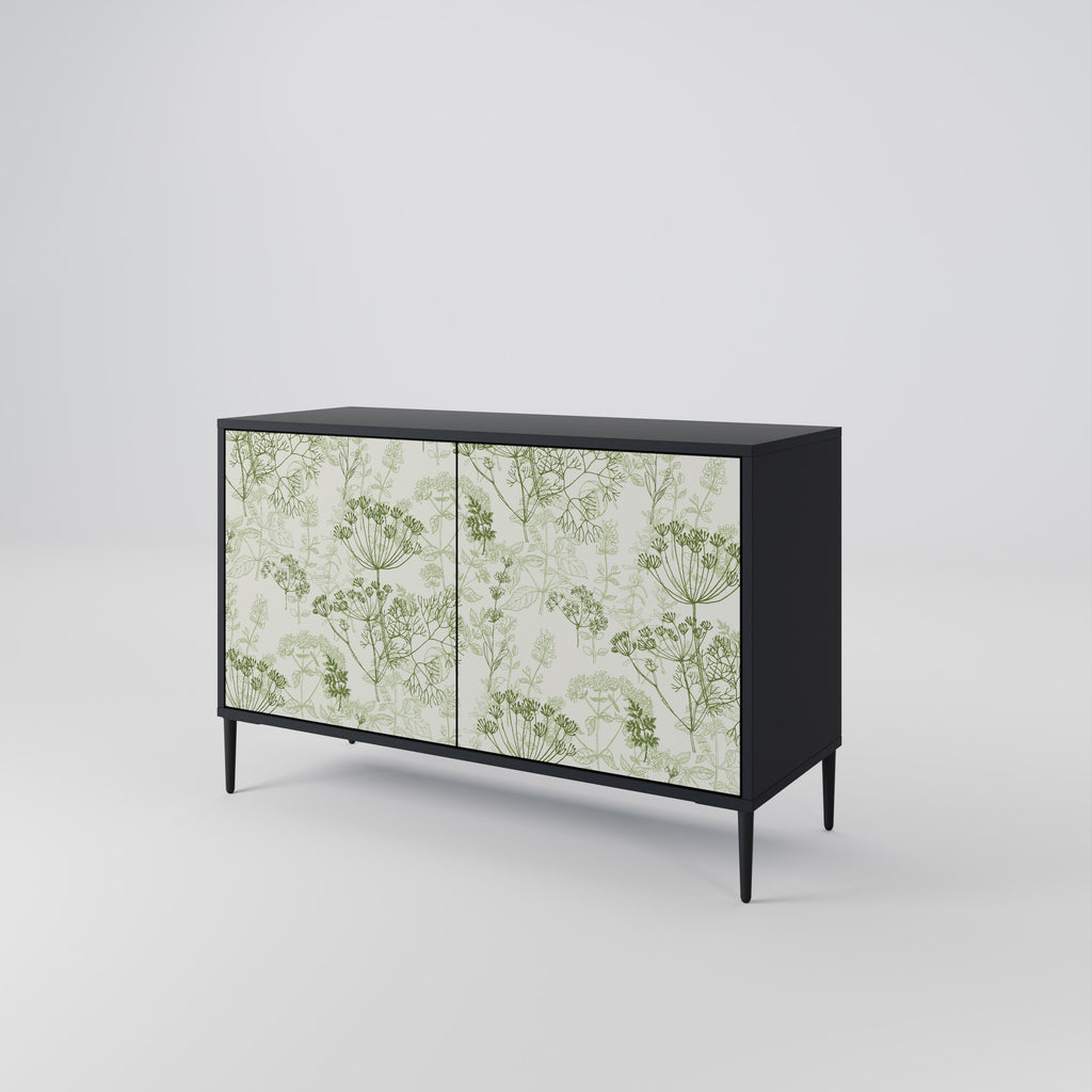 FENNEL BALDACHIN 2-Door Sideboard in Black Finish