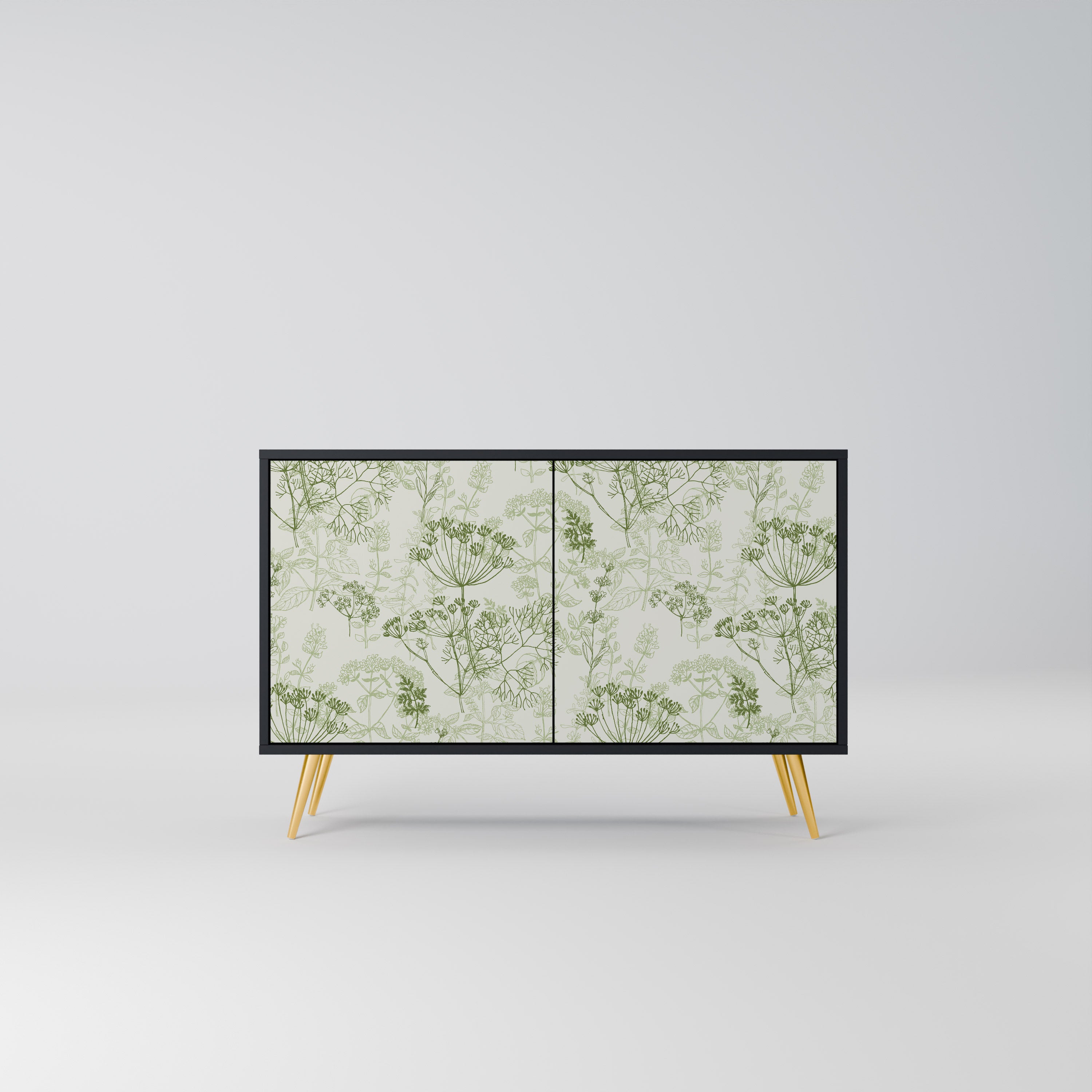 FENNEL BALDACHIN 2-Door Sideboard in Black Finish