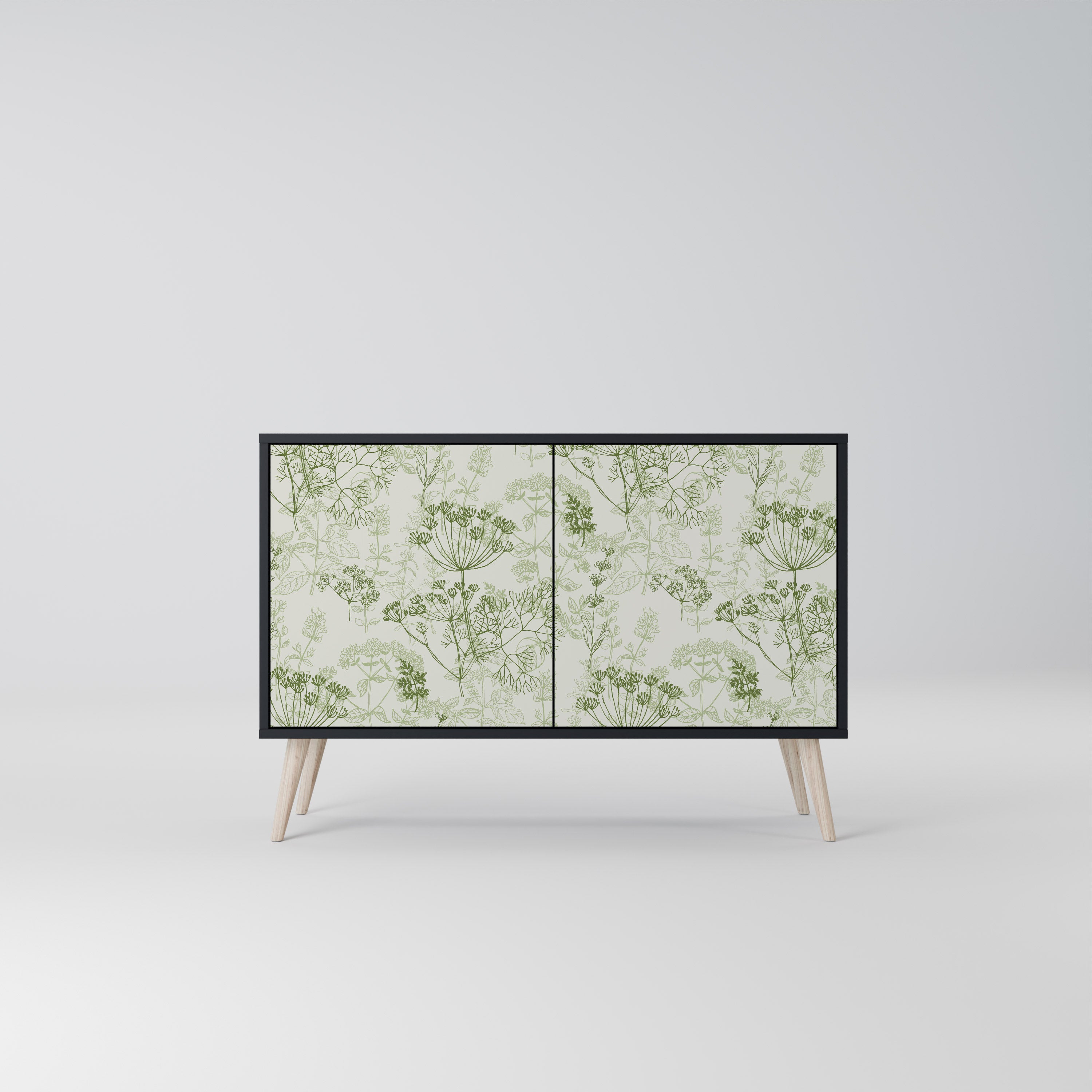 FENNEL BALDACHIN 2-Door Sideboard in Black Finish