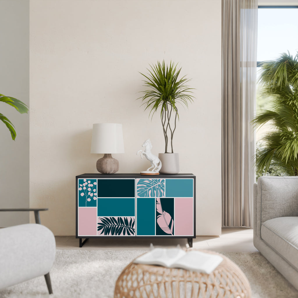 COMBINATION OF SHAPES 2-Door Sideboard in Black Finish