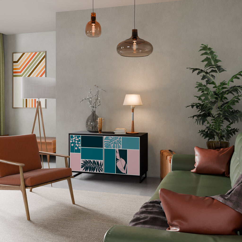 COMBINATION OF SHAPES 2-Door Sideboard in Black Finish