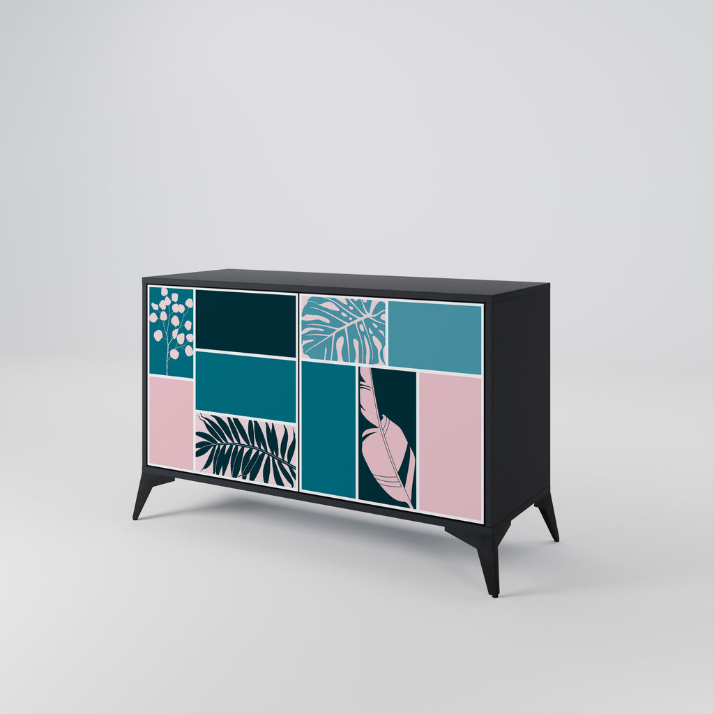 COMBINATION OF SHAPES 2-Door Sideboard in Black Finish