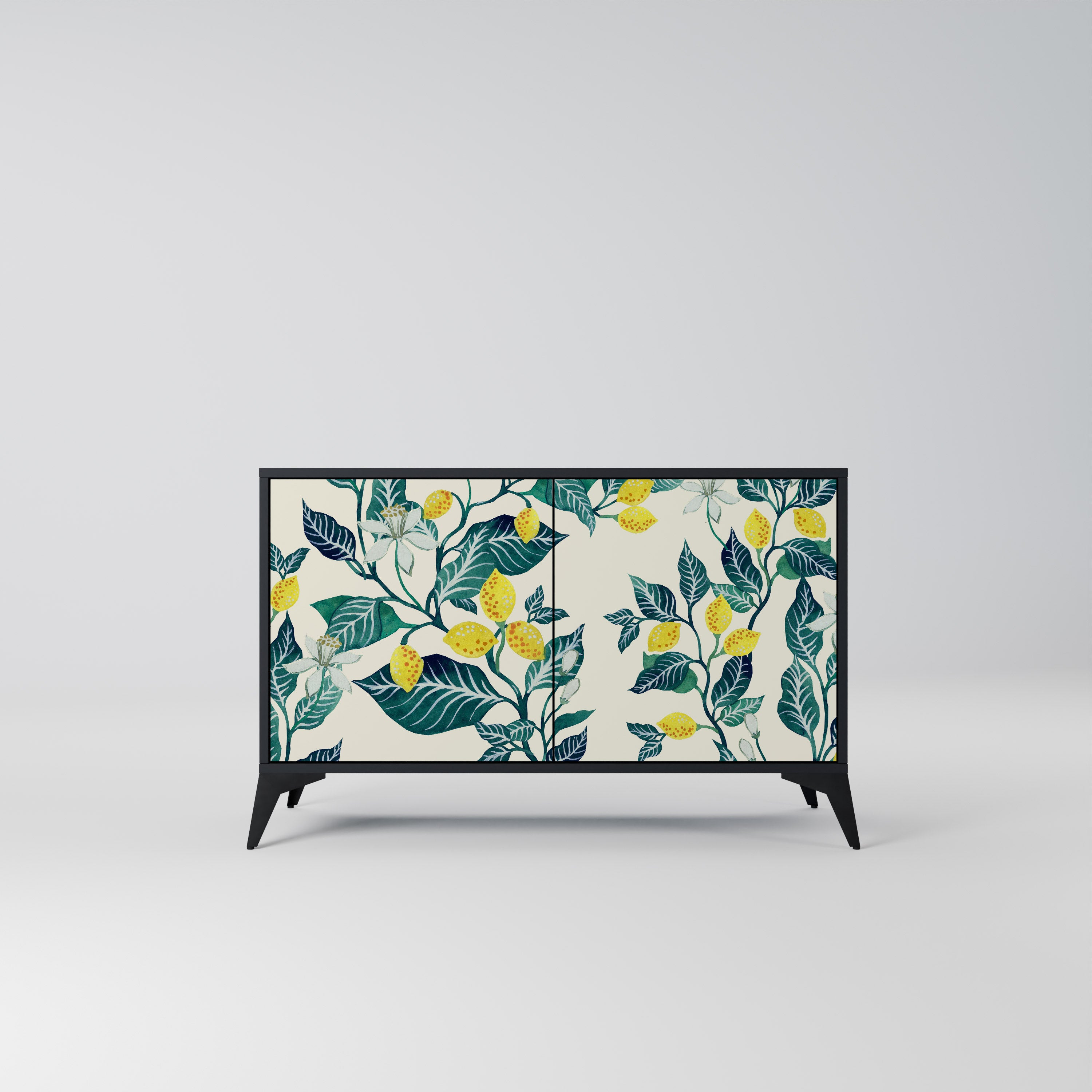 LEMON TREE 2-Door Sideboard in Black Finish
