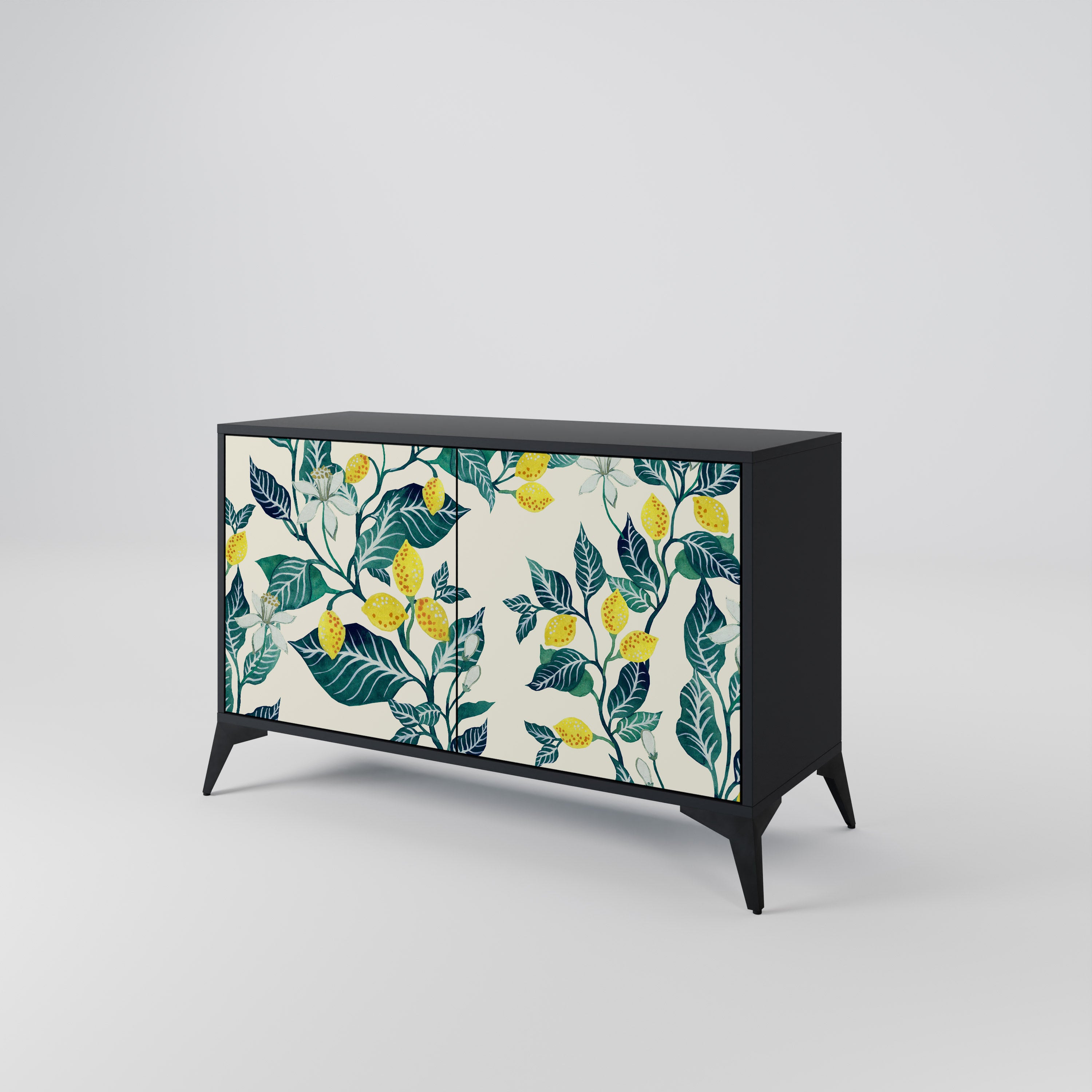 LEMON TREE 2-Door Sideboard in Black Finish