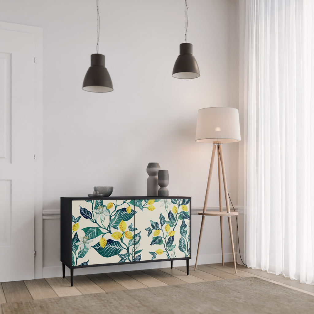 LEMON TREE 2-Door Sideboard in Black Finish