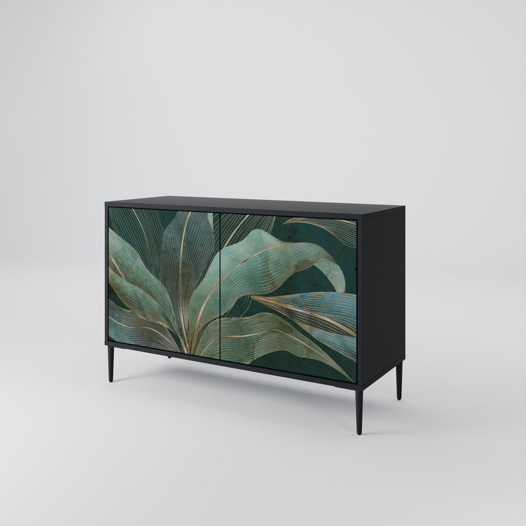 ROYAL GREEN 2-Door Sideboard in Black Finish