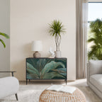 ROYAL GREEN Aparador de 2 Puertas en Acabado Negro