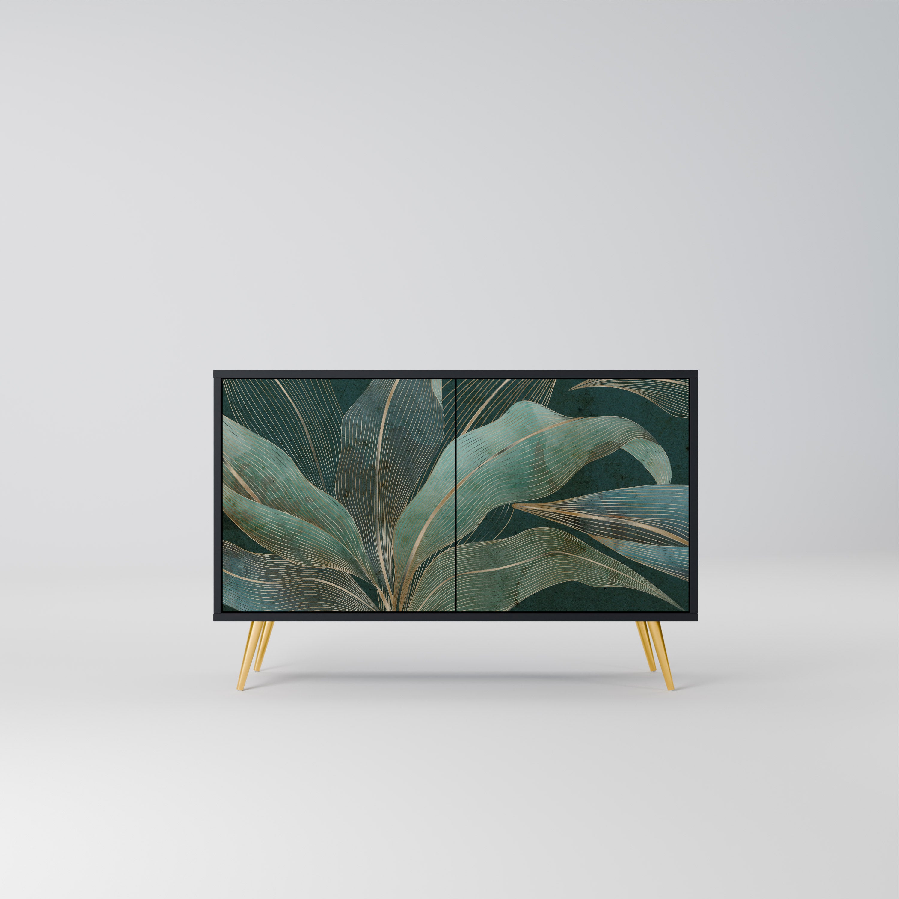 ROYAL GREEN 2-Door Sideboard in Black Finish