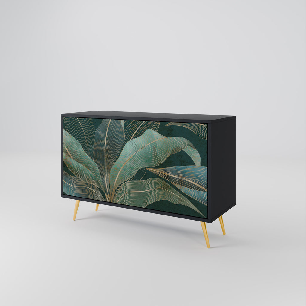 ROYAL GREEN 2-Door Sideboard in Black Finish