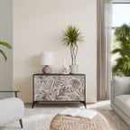 PASSING TIME 2-Door Sideboard in Black Finish