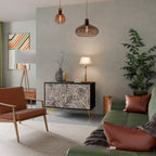 PASSING TIME 2-Door Sideboard in Black Finish