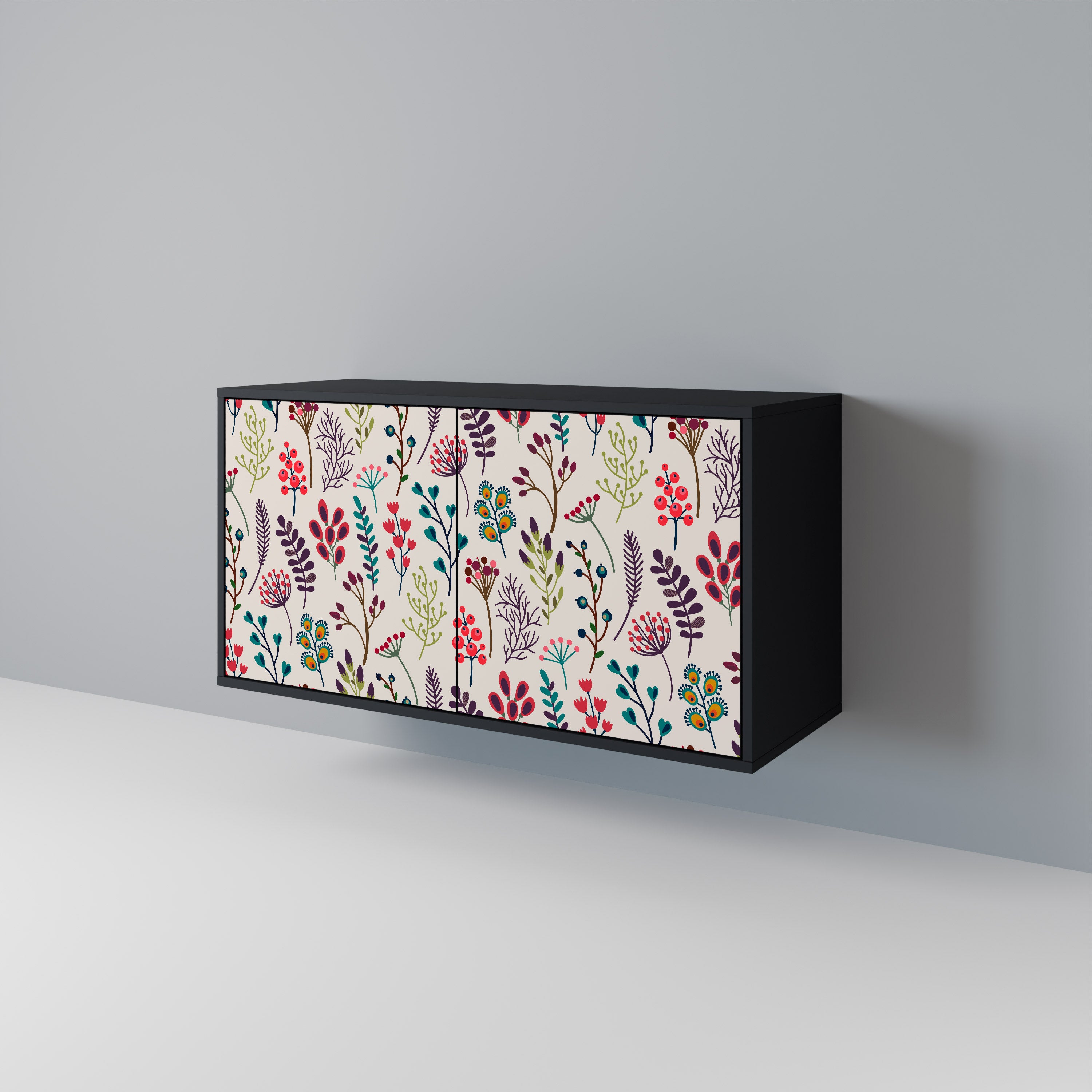 AUTUMN SUNDRIES 2-Door Sideboard in Black Finish