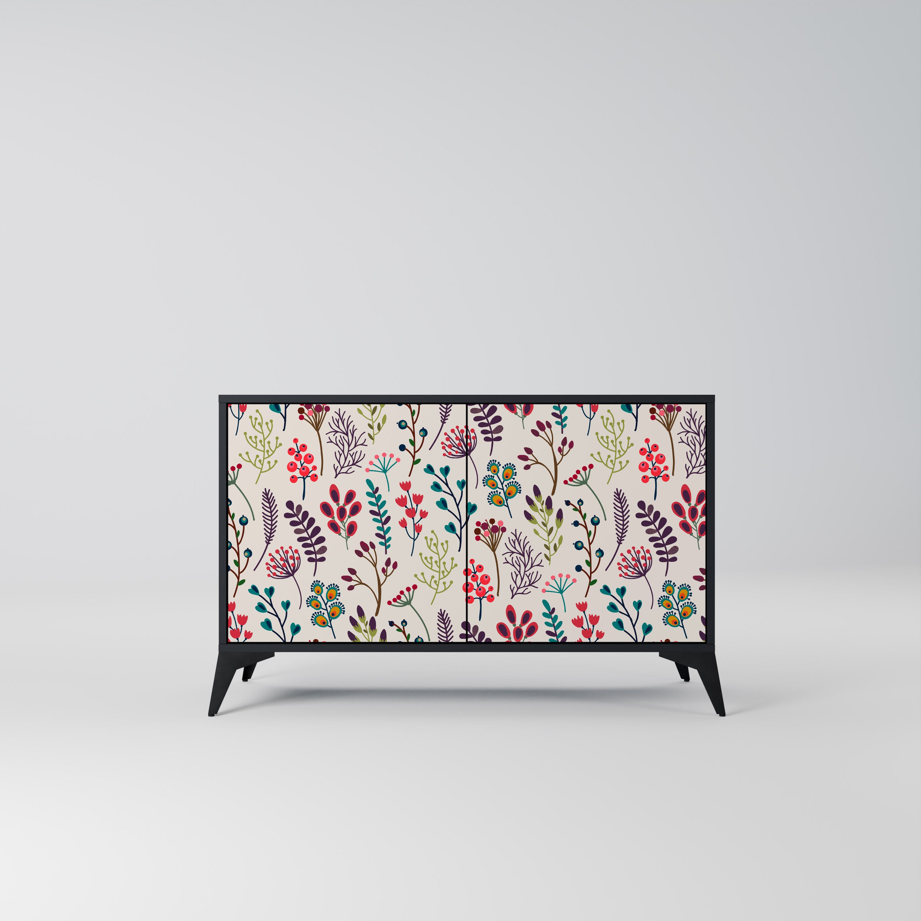 AUTUMN SUNDRIES 2-Door Sideboard in Black Finish