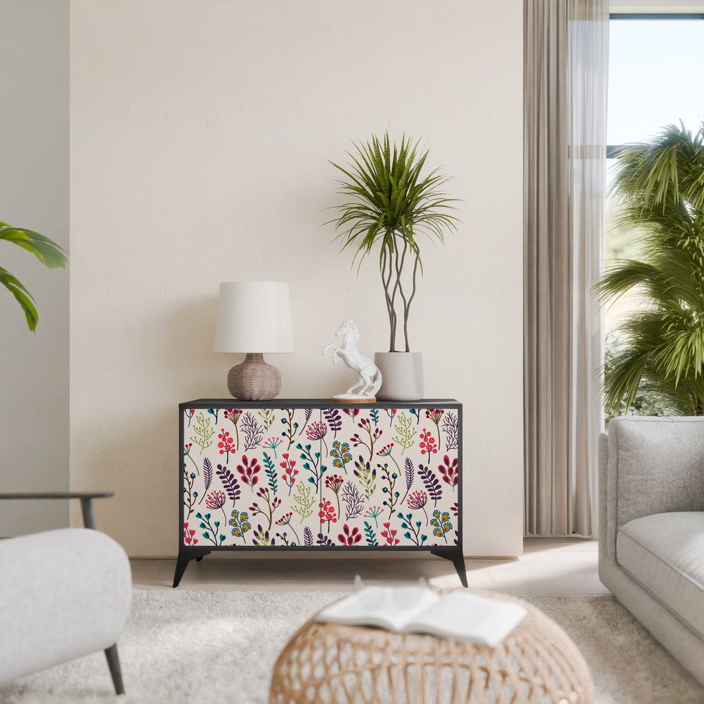 AUTUMN SUNDRIES 2-Door Sideboard in Black Finish