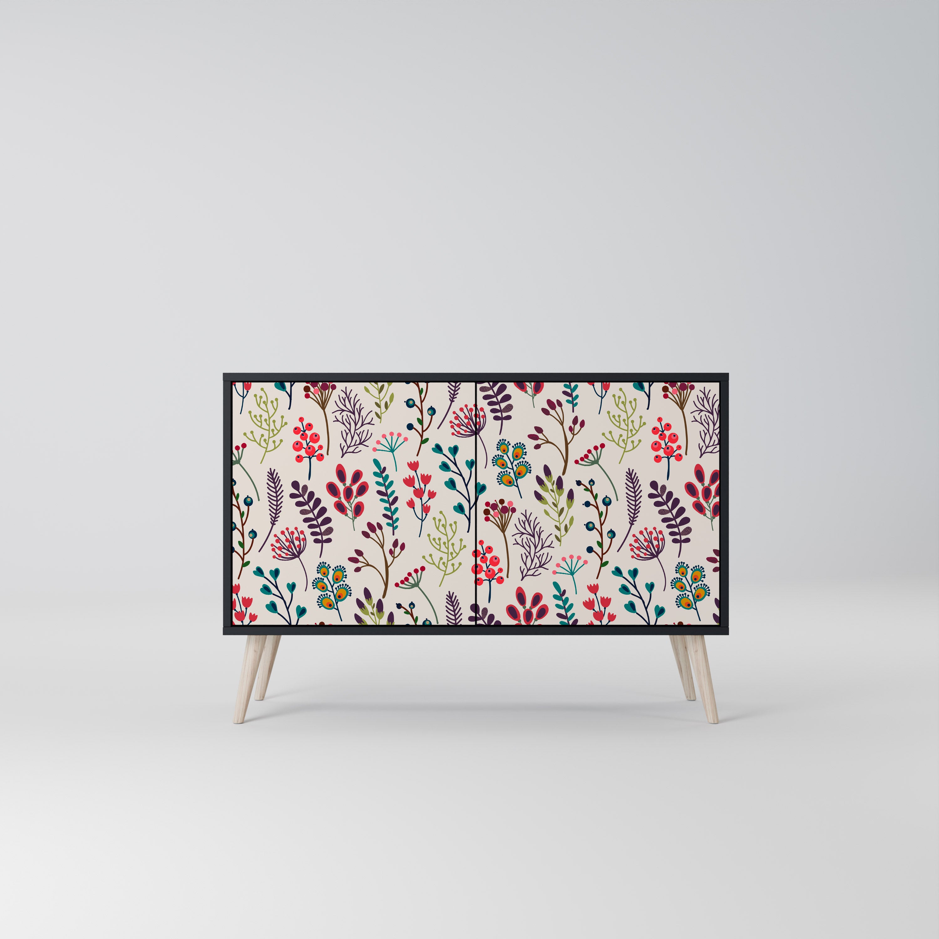 AUTUMN SUNDRIES 2-Door Sideboard in Black Finish