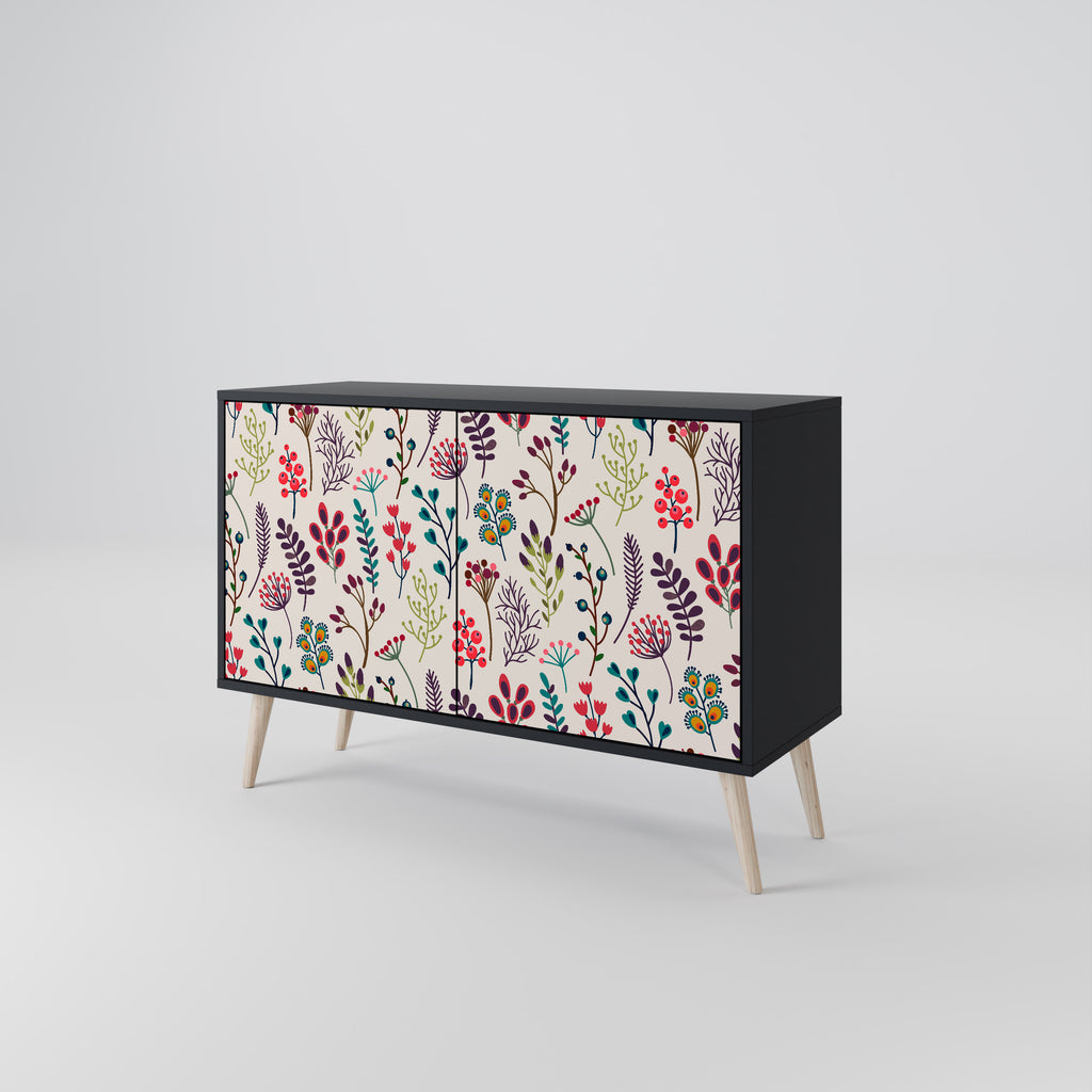AUTUMN SUNDRIES 2-Door Sideboard in Black Finish
