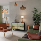 MORNING BY THE LAKE 2-Door Sideboard in Black Finish