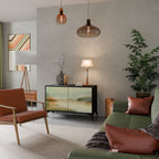 MORNING BY THE LAKE 2-Door Sideboard in Black Finish