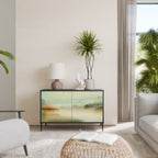 MORNING BY THE LAKE 2-Door Sideboard in Black Finish