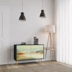 MORNING BY THE LAKE 2-Door Sideboard in Black Finish