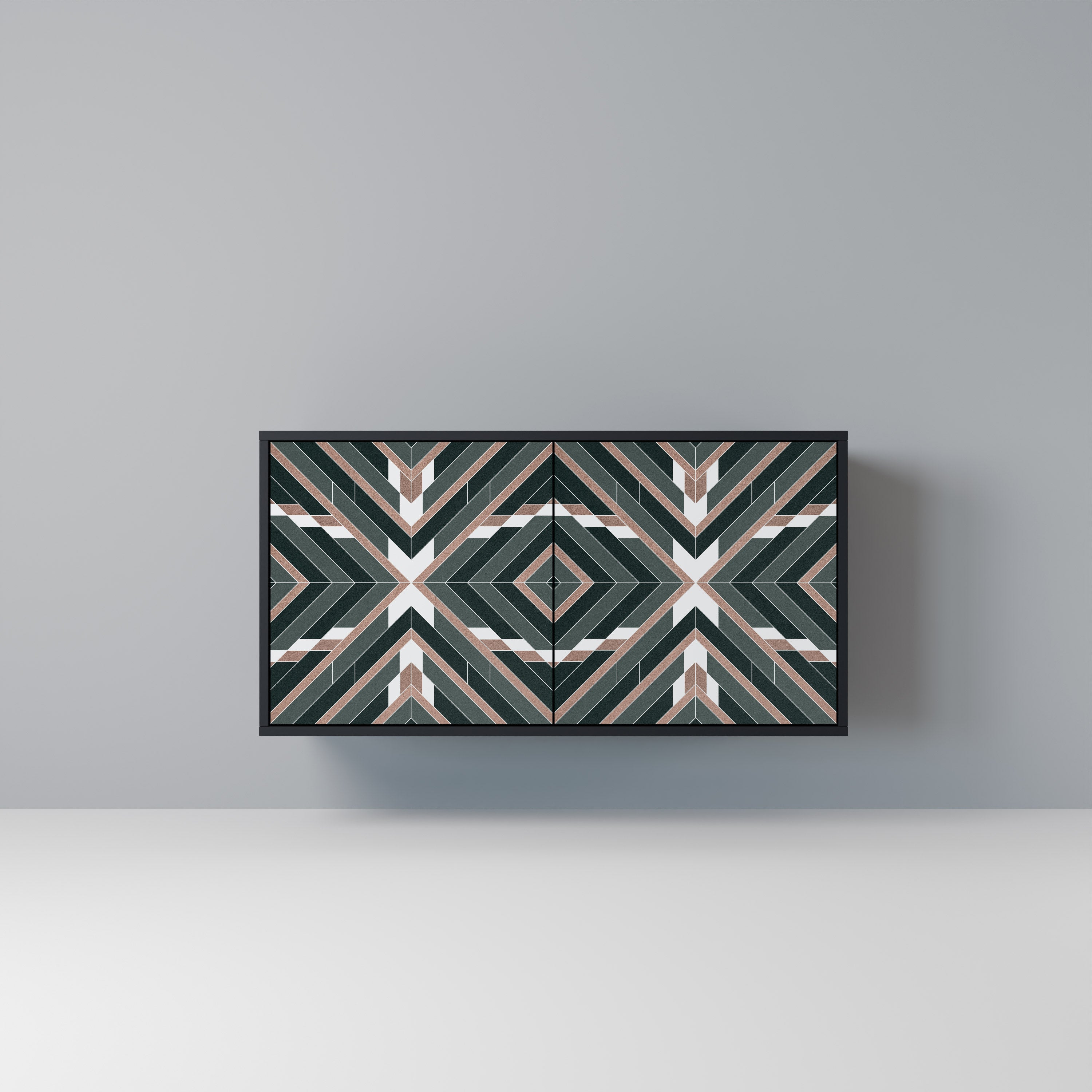 DIMENSION DELIGHTS 2-Door Sideboard in Black Finish