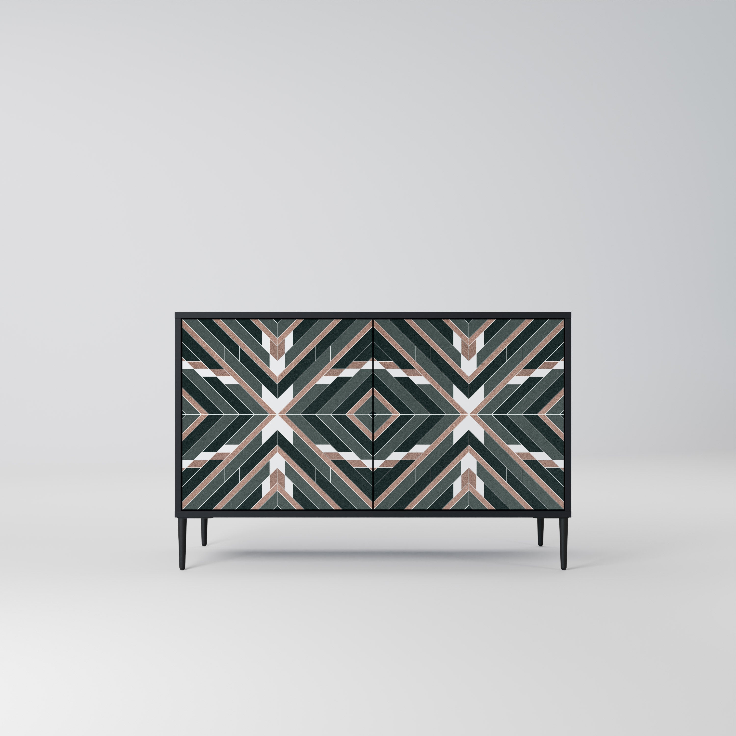 DIMENSION DELIGHTS 2-Door Sideboard in Black Finish