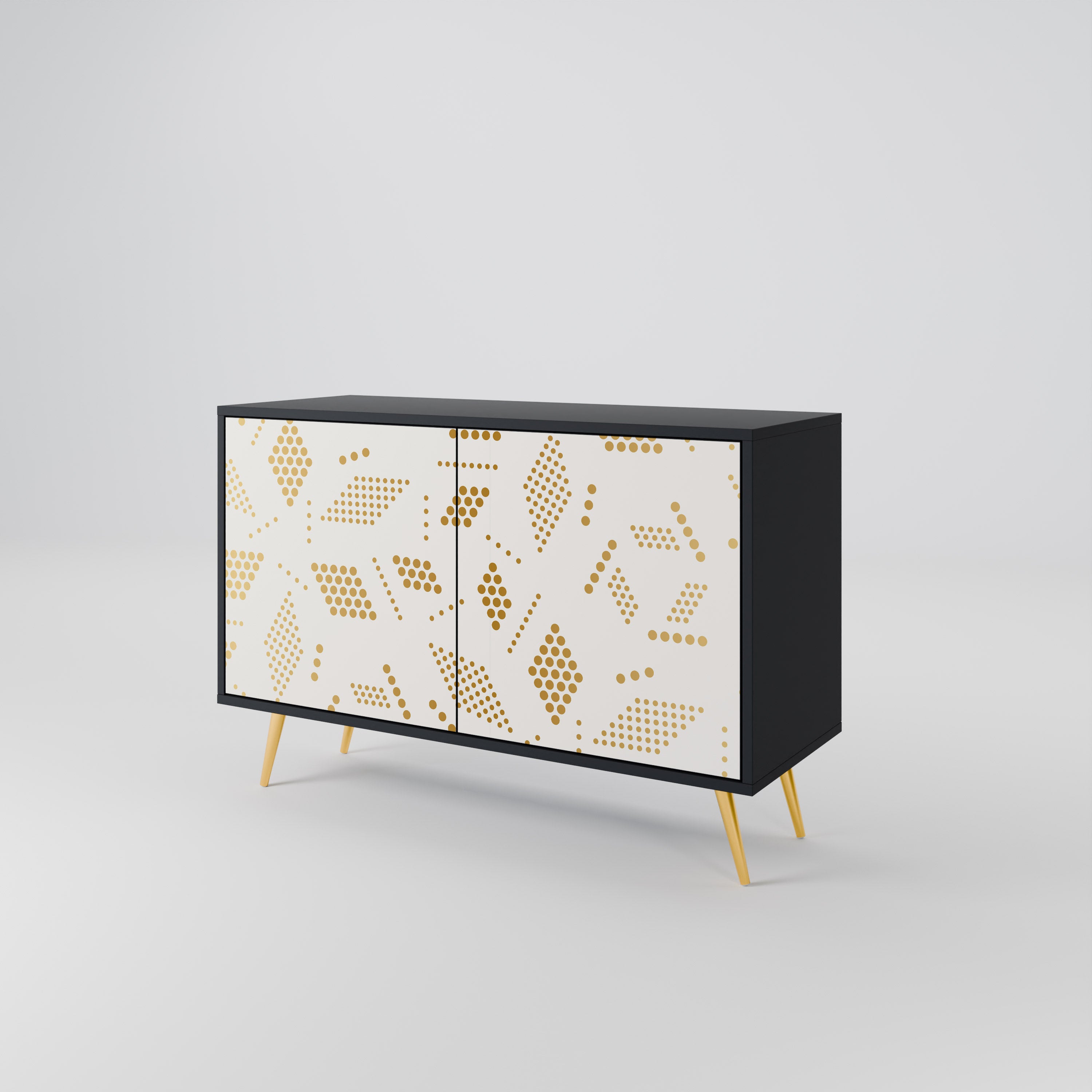 SPOTTED DAZE 2-Door Sideboard in Black Finish