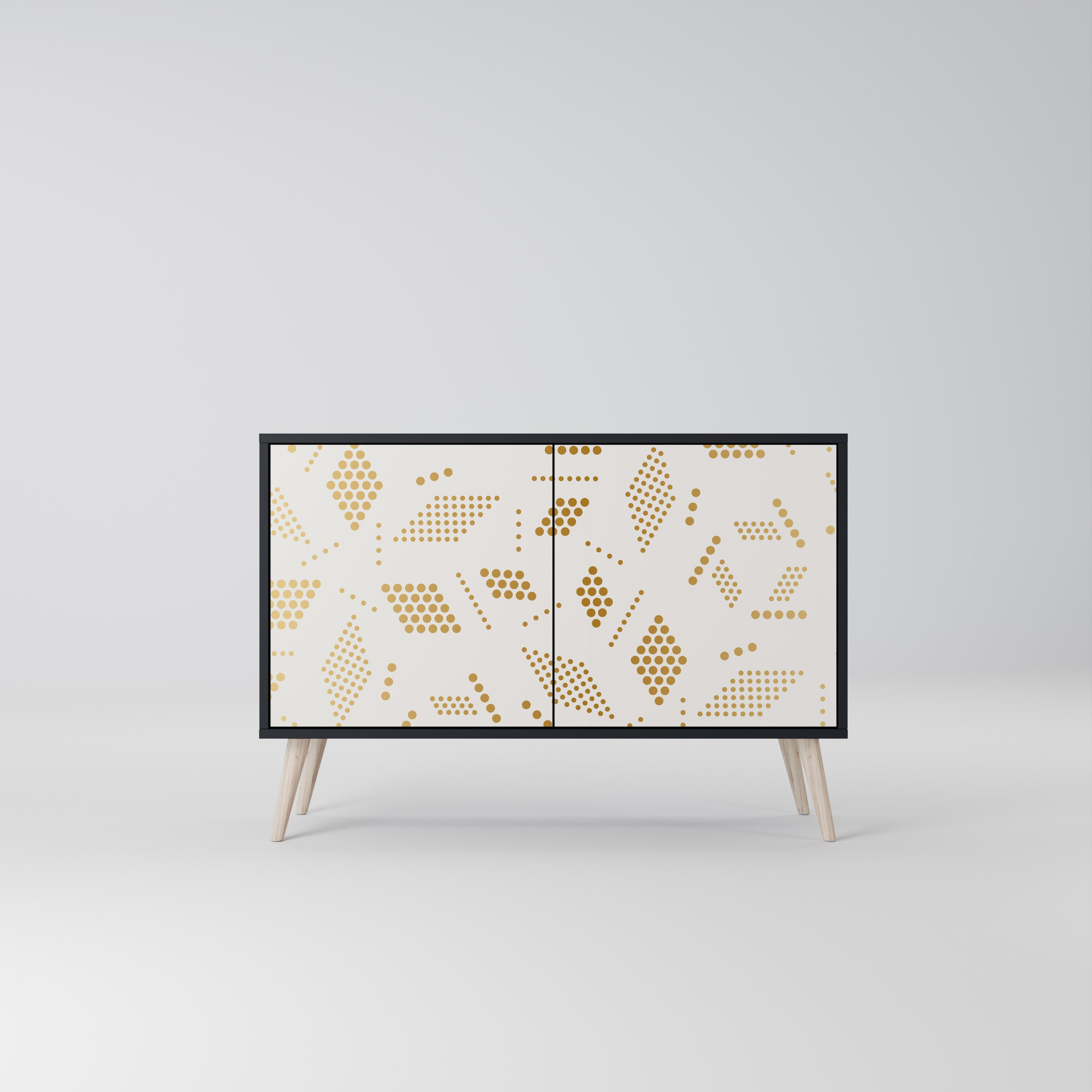 SPOTTED DAZE 2-Door Sideboard in Black Finish