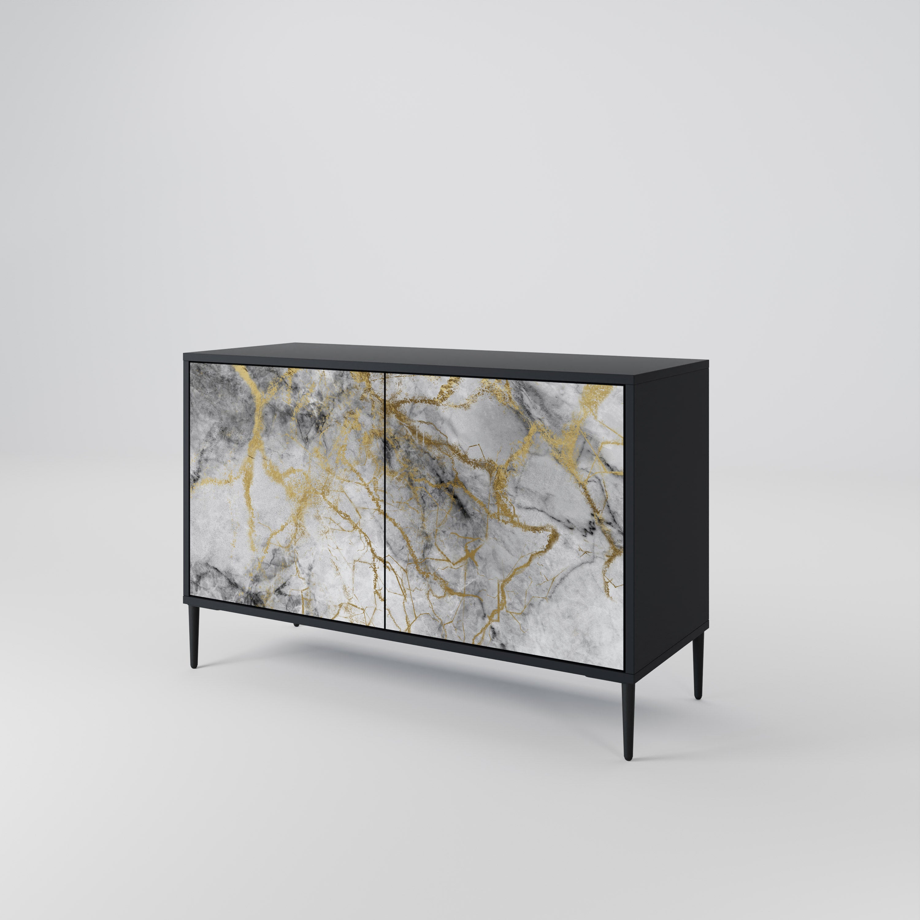 TIMELESS GLIDE 2-Door Sideboard in Black Finish