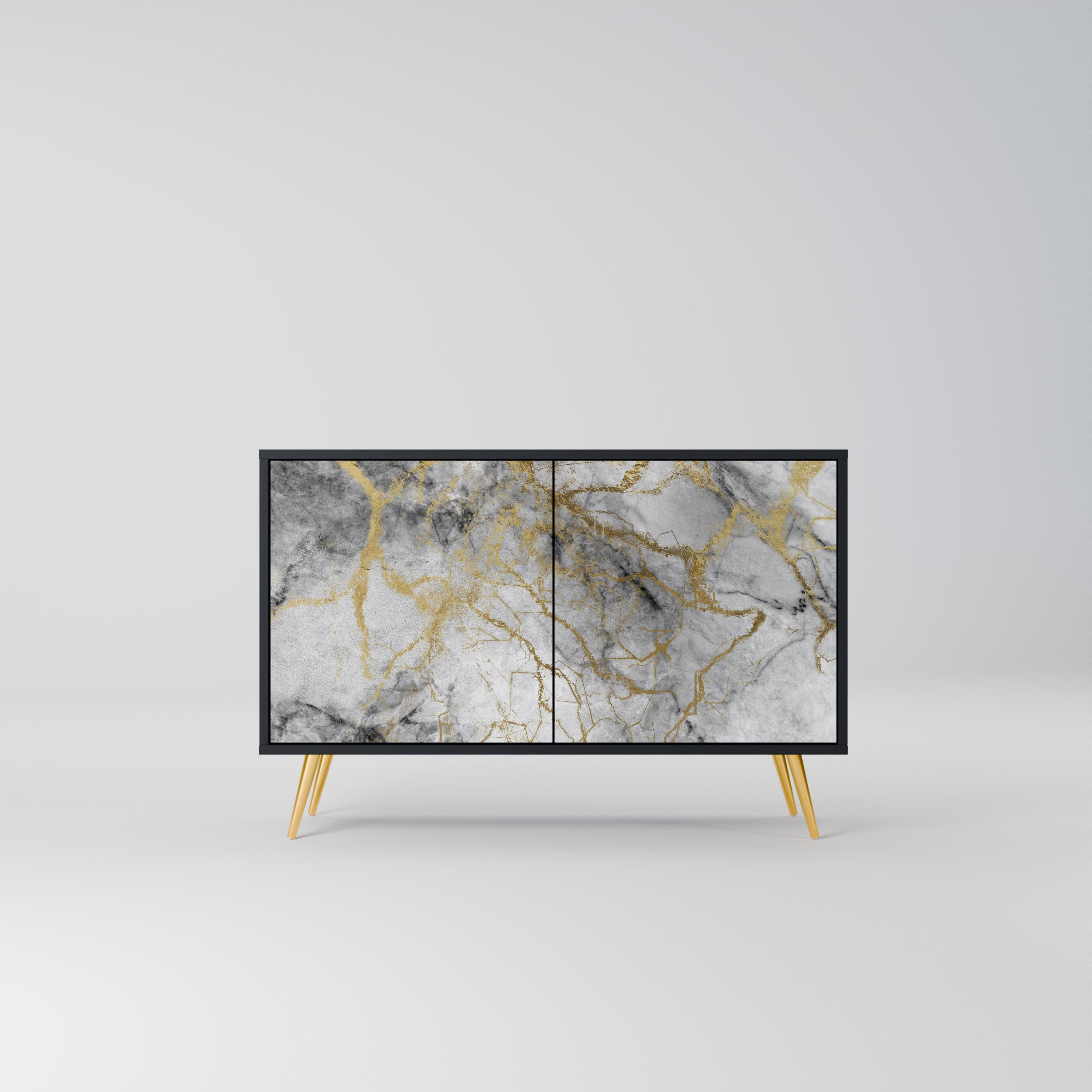 TIMELESS GLIDE 2-Door Sideboard in Black Finish