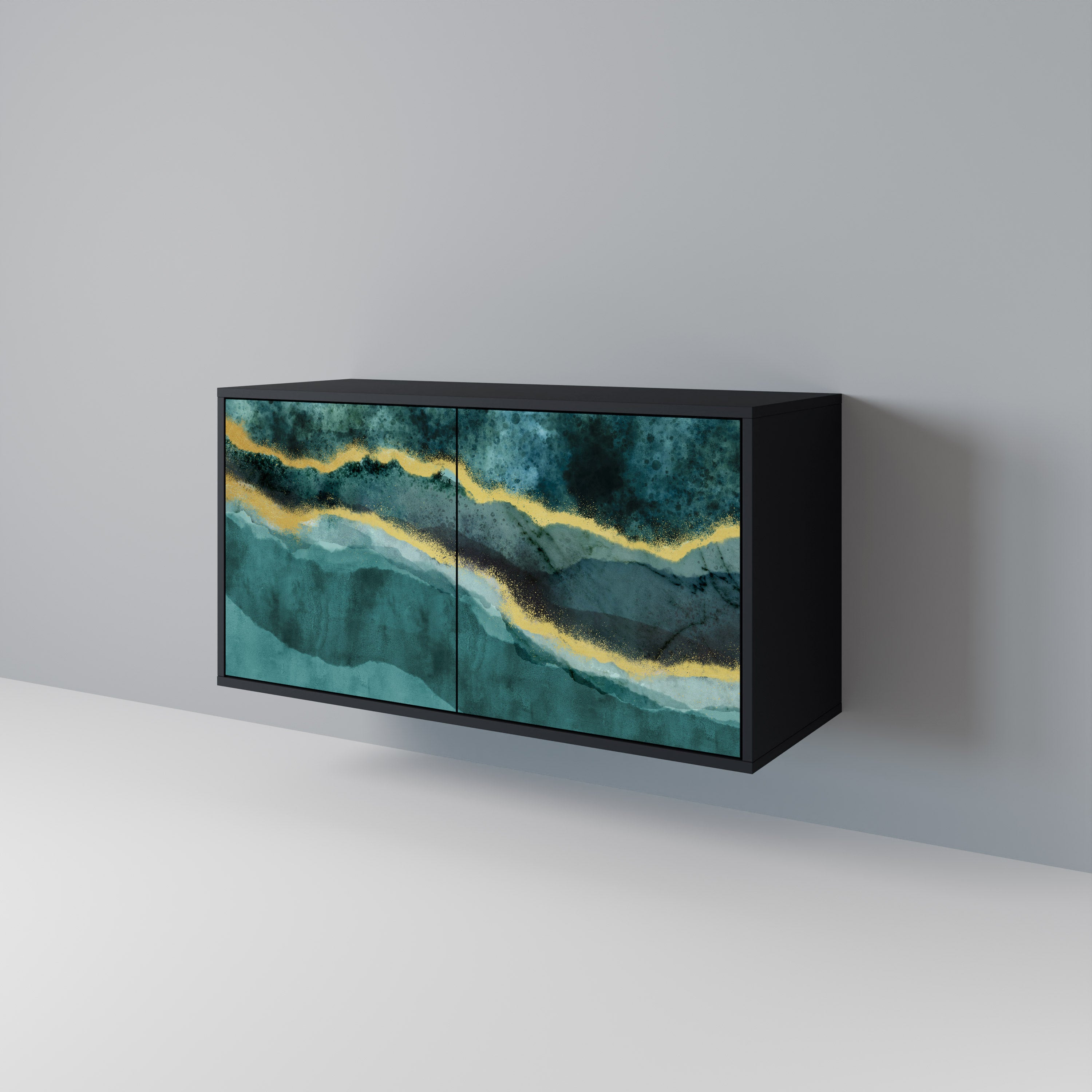 GOLDRUSH ODYSSEY 2-Door Sideboard in Black Finish