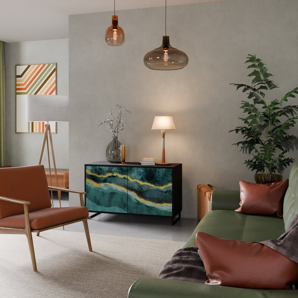 GOLDRUSH ODYSSEY 2-Door Sideboard in Black Finish