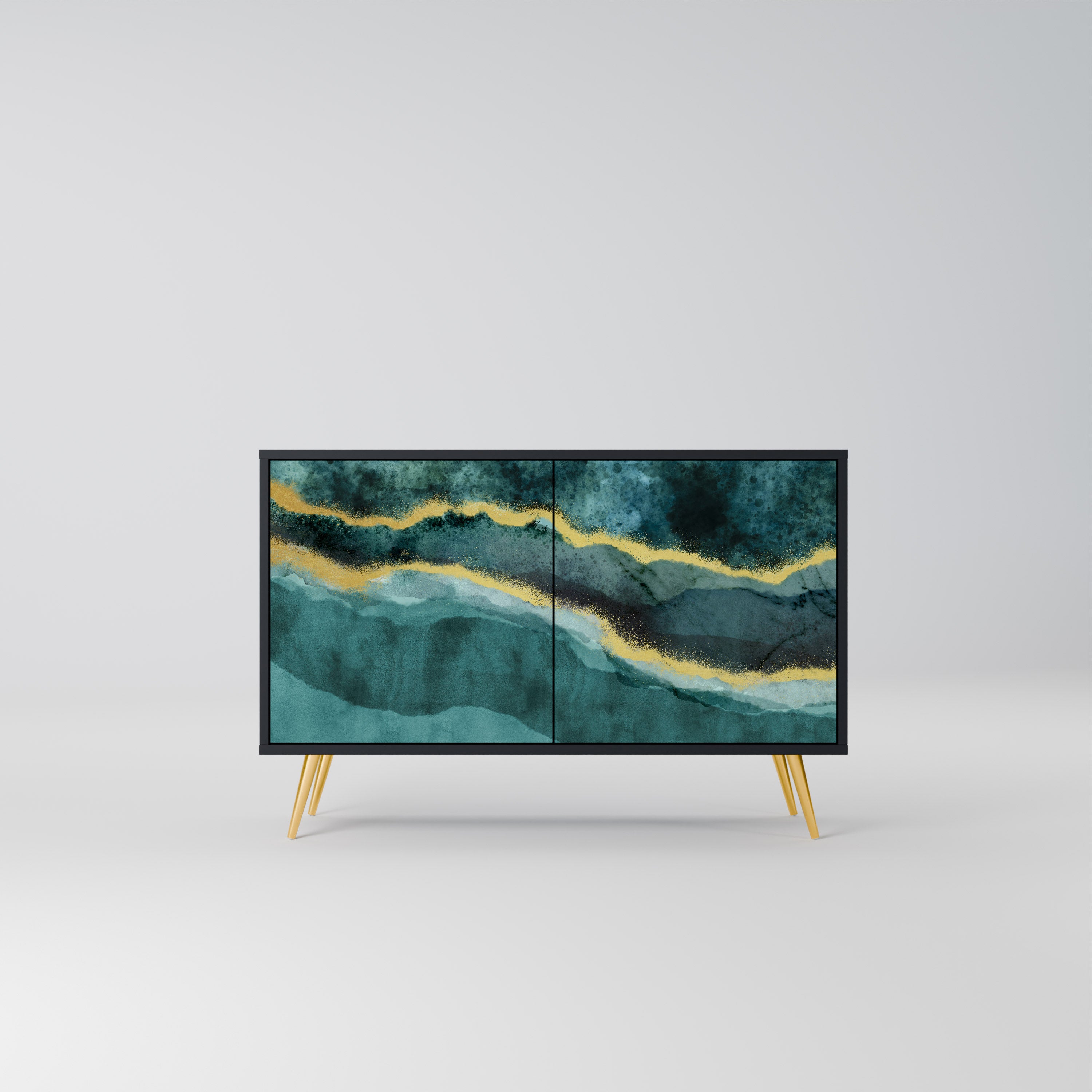 GOLDRUSH ODYSSEY 2-Door Sideboard in Black Finish