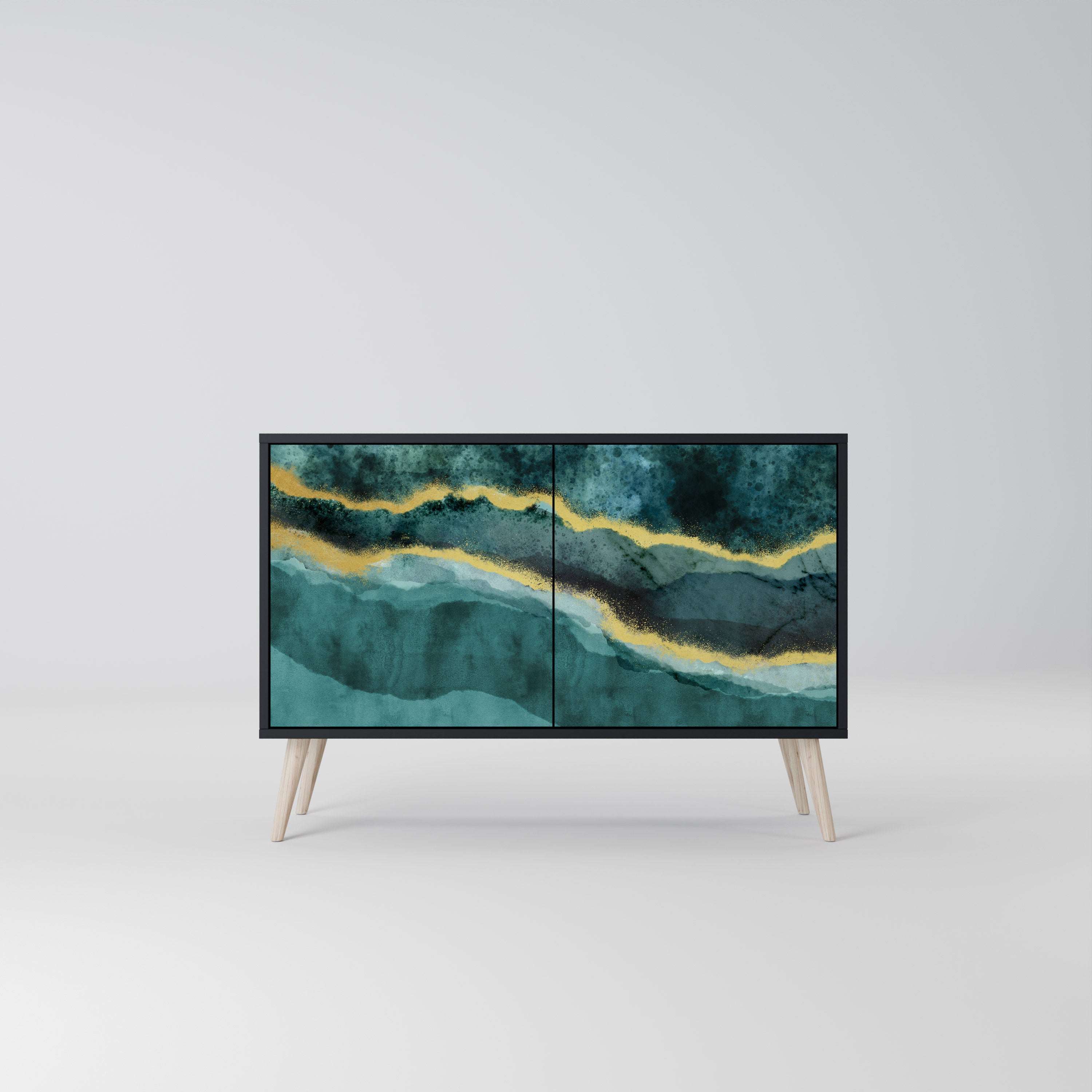 GOLDRUSH ODYSSEY 2-Door Sideboard in Black Finish