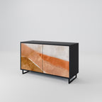 SANDHILLS SPLENDOUR Aparador de 2 Puertas en Acabado Negro