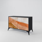 SANDHILLS SPLENDOUR Aparador de 2 Puertas en Acabado Negro