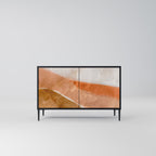 SANDHILLS SPLENDOUR Aparador de 2 Puertas en Acabado Negro