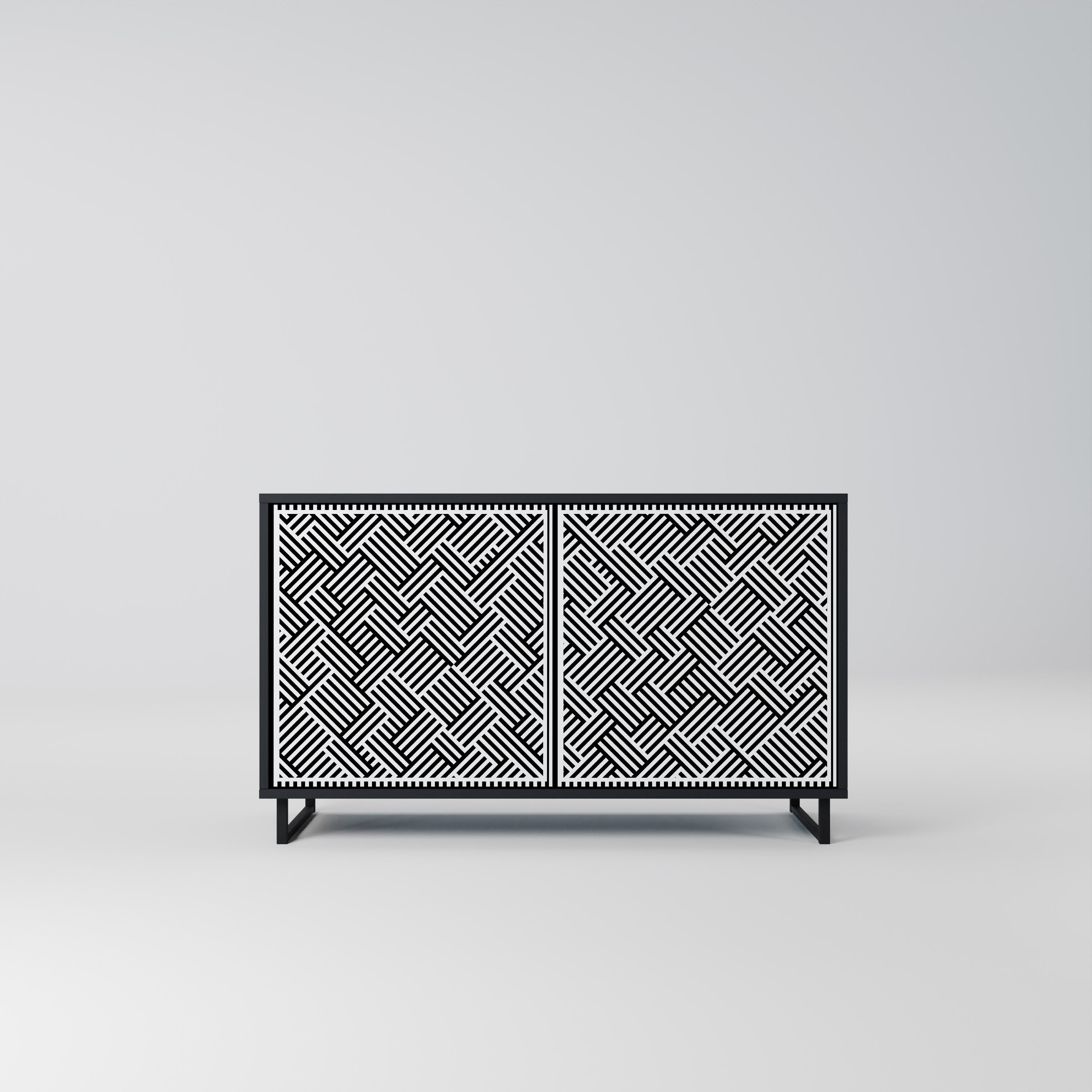 TEMPORARY SEQUENCE 2-Door Sideboard in Black Finish