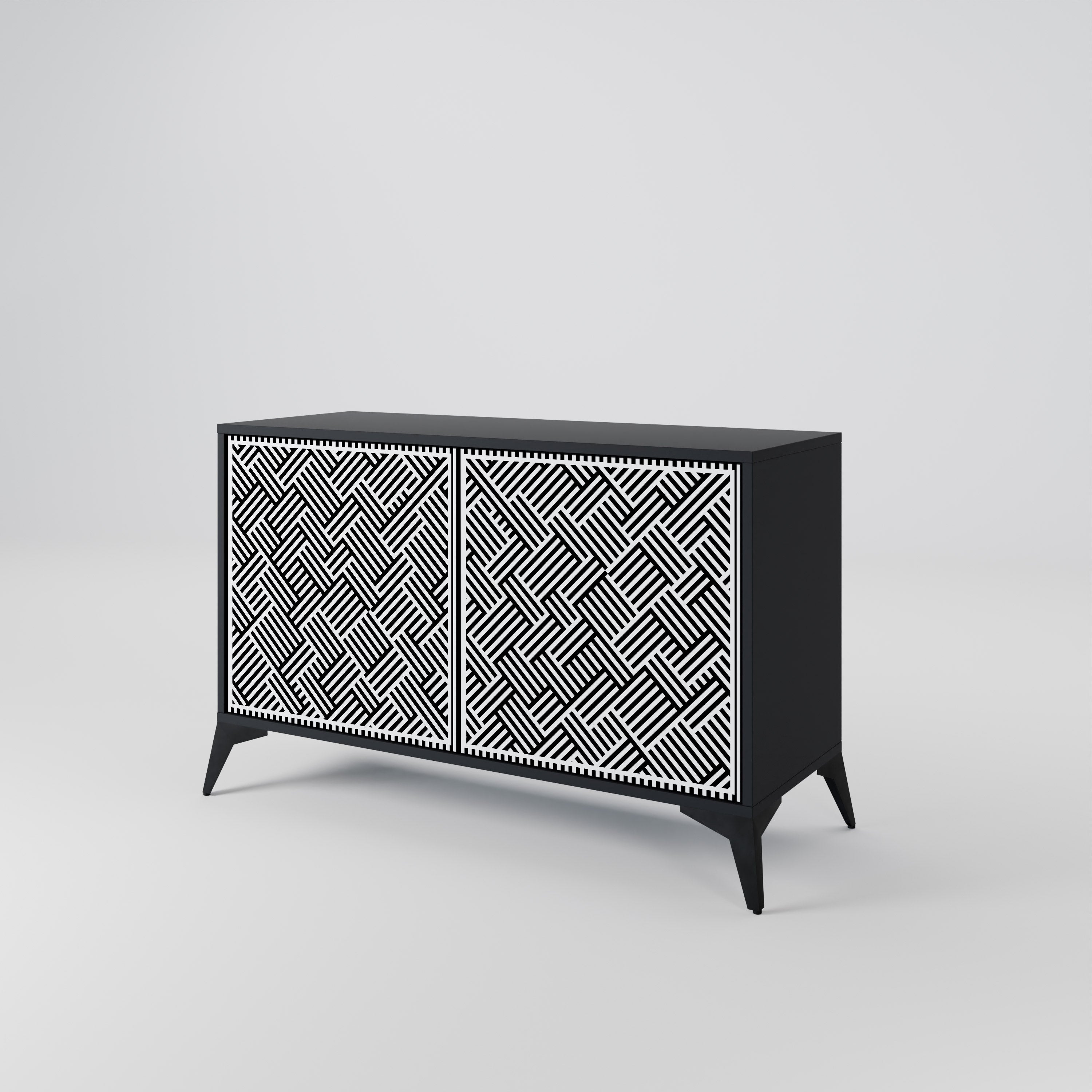 TEMPORARY SEQUENCE 2-Door Sideboard in Black Finish