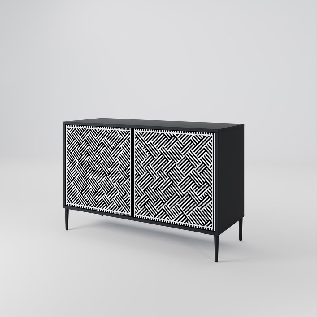 TEMPORARY SEQUENCE 2-Door Sideboard in Black Finish