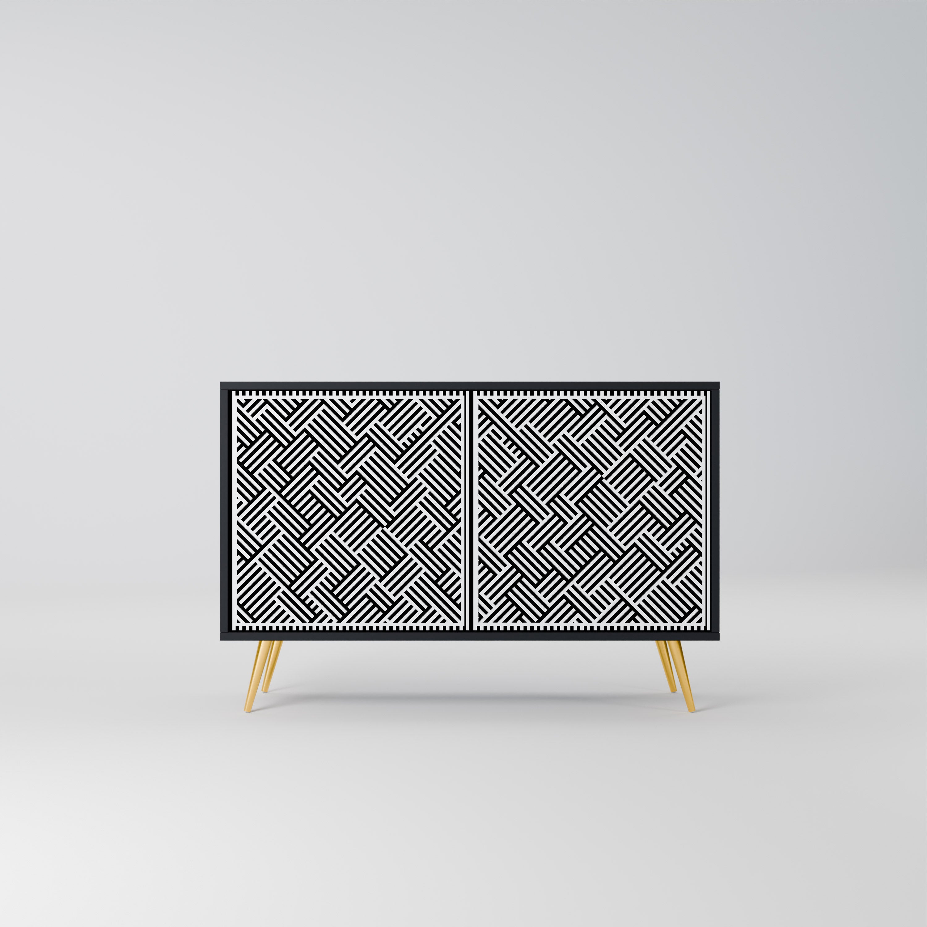 TEMPORARY SEQUENCE 2-Door Sideboard in Black Finish