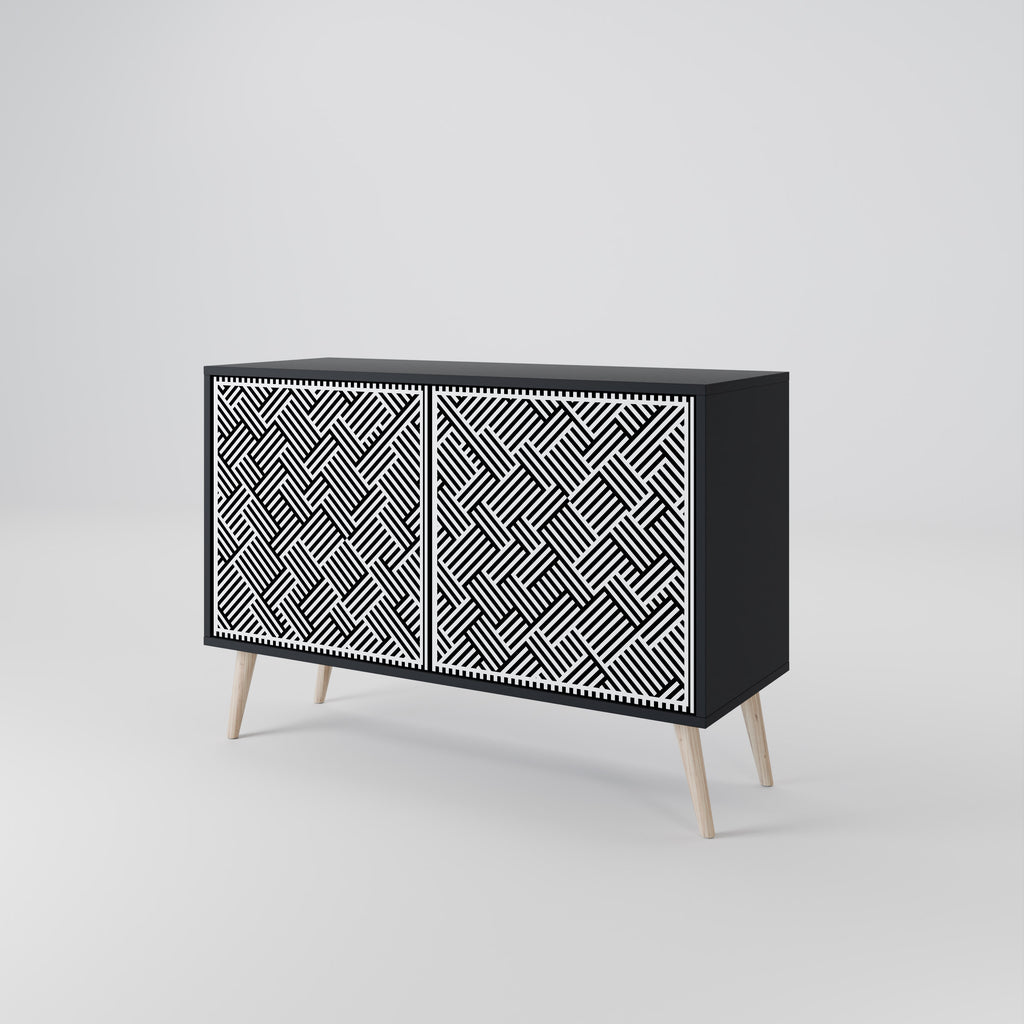 TEMPORARY SEQUENCE 2-Door Sideboard in Black Finish