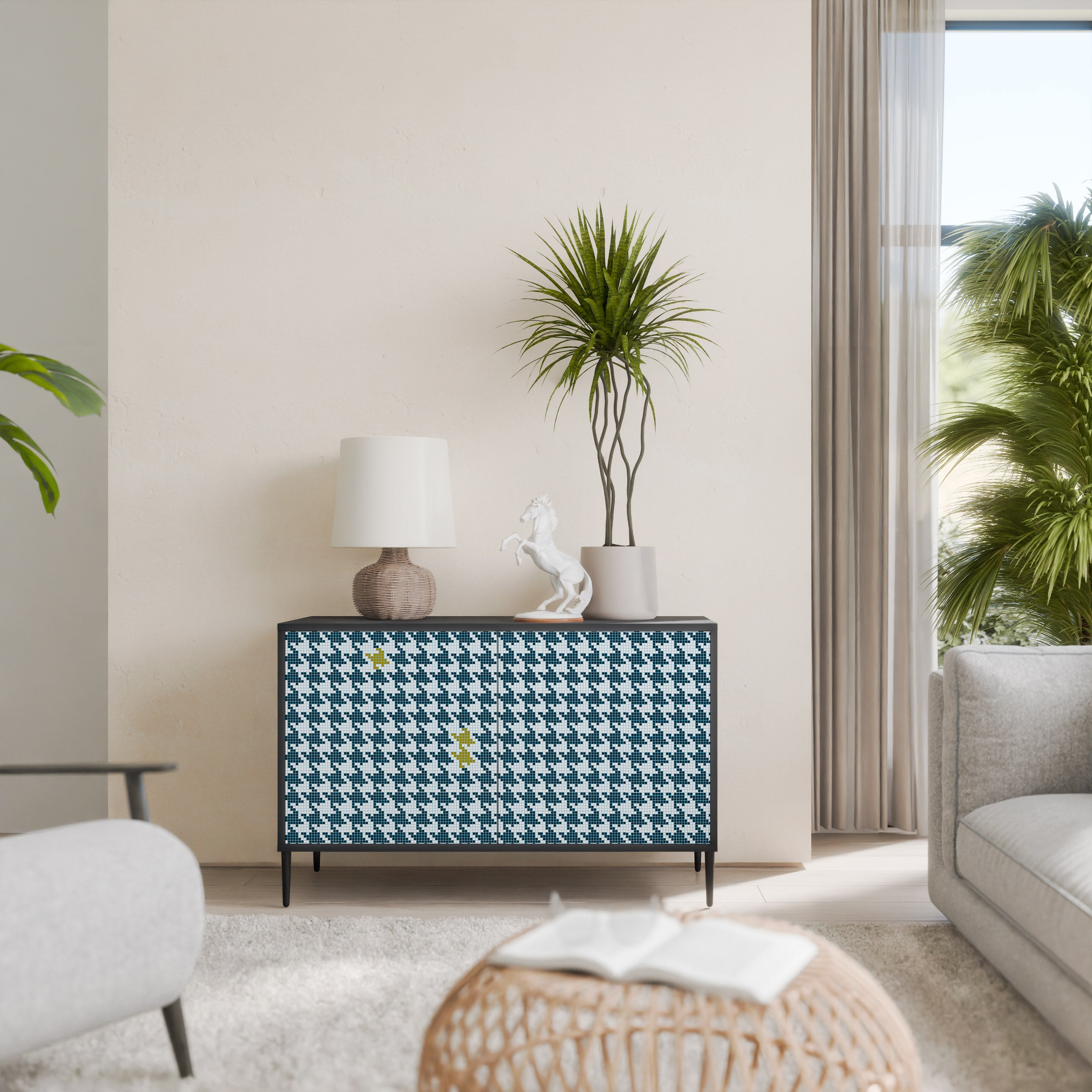 OUT OF CONTEXT 2-Door Sideboard in Black Finish