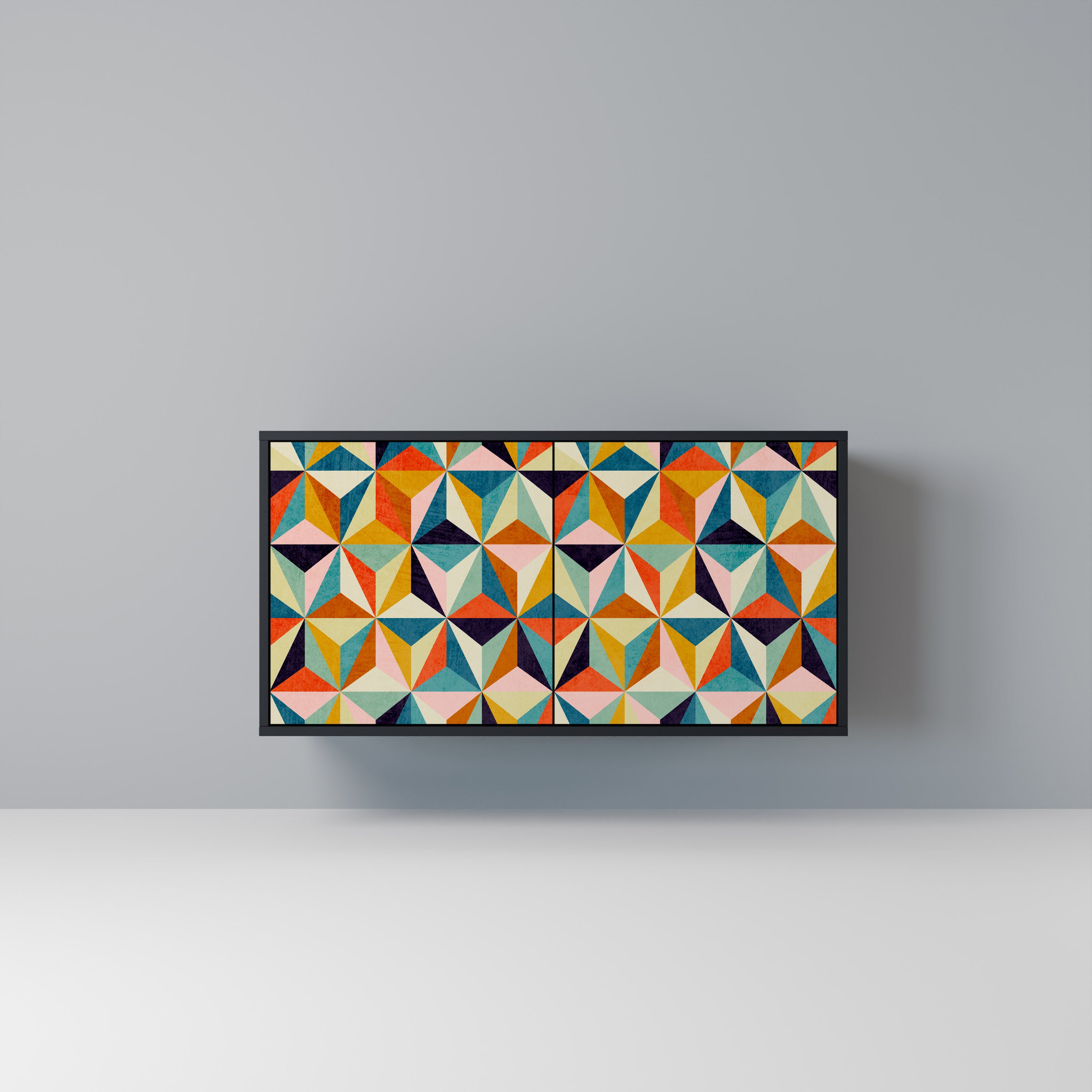 TESSELATE TREASURES 2-Door Sideboard in Black Finish