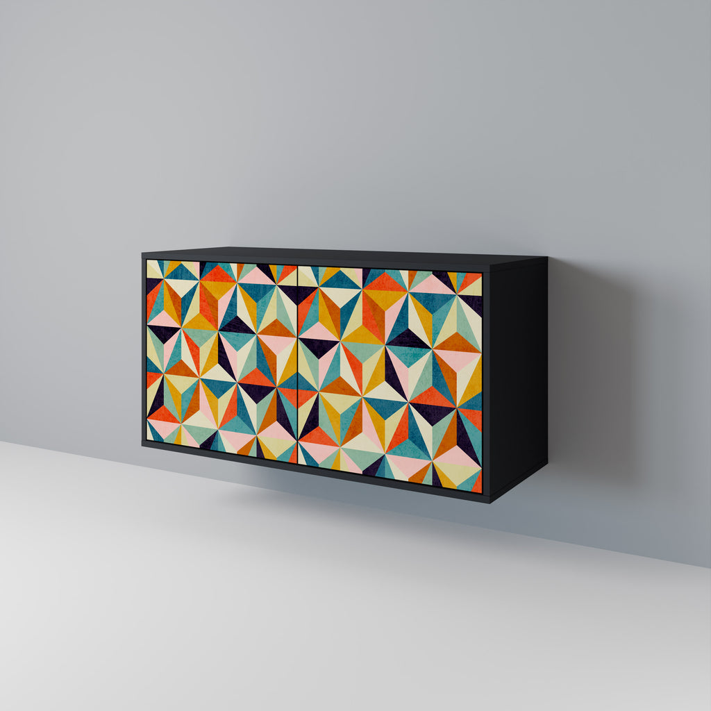 TESSELATE TREASURES 2-Door Sideboard in Black Finish