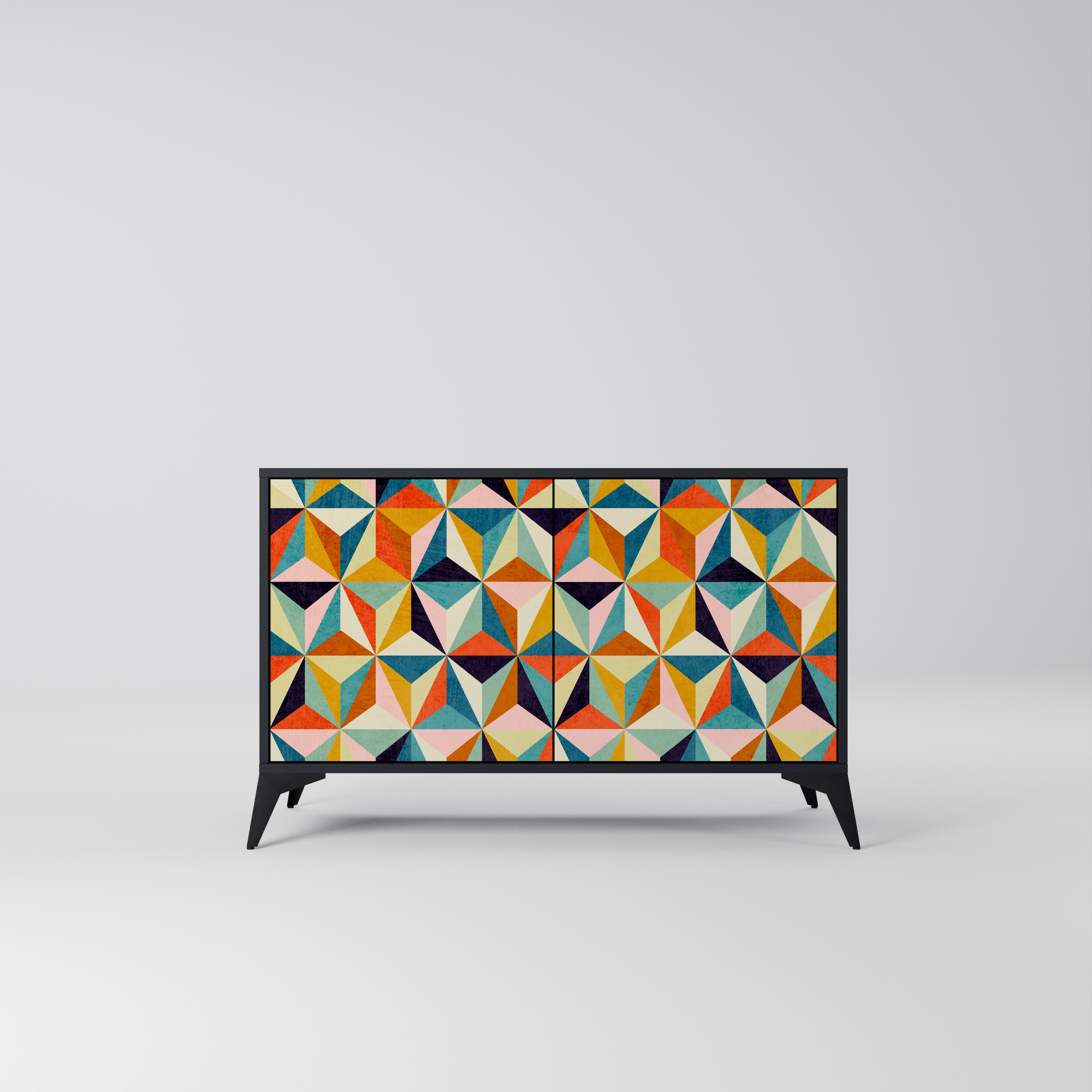 TESSELATE TREASURES 2-Door Sideboard in Black Finish