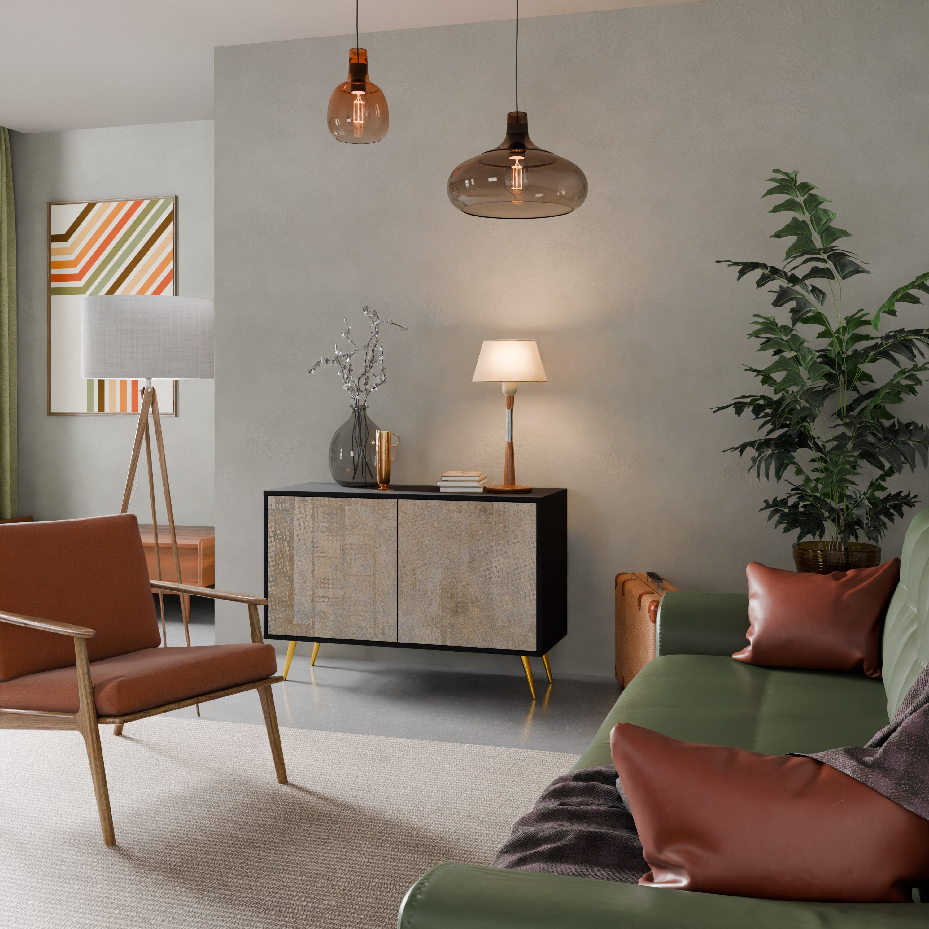 SCREEN ERROR 2-Door Sideboard in Black Finish