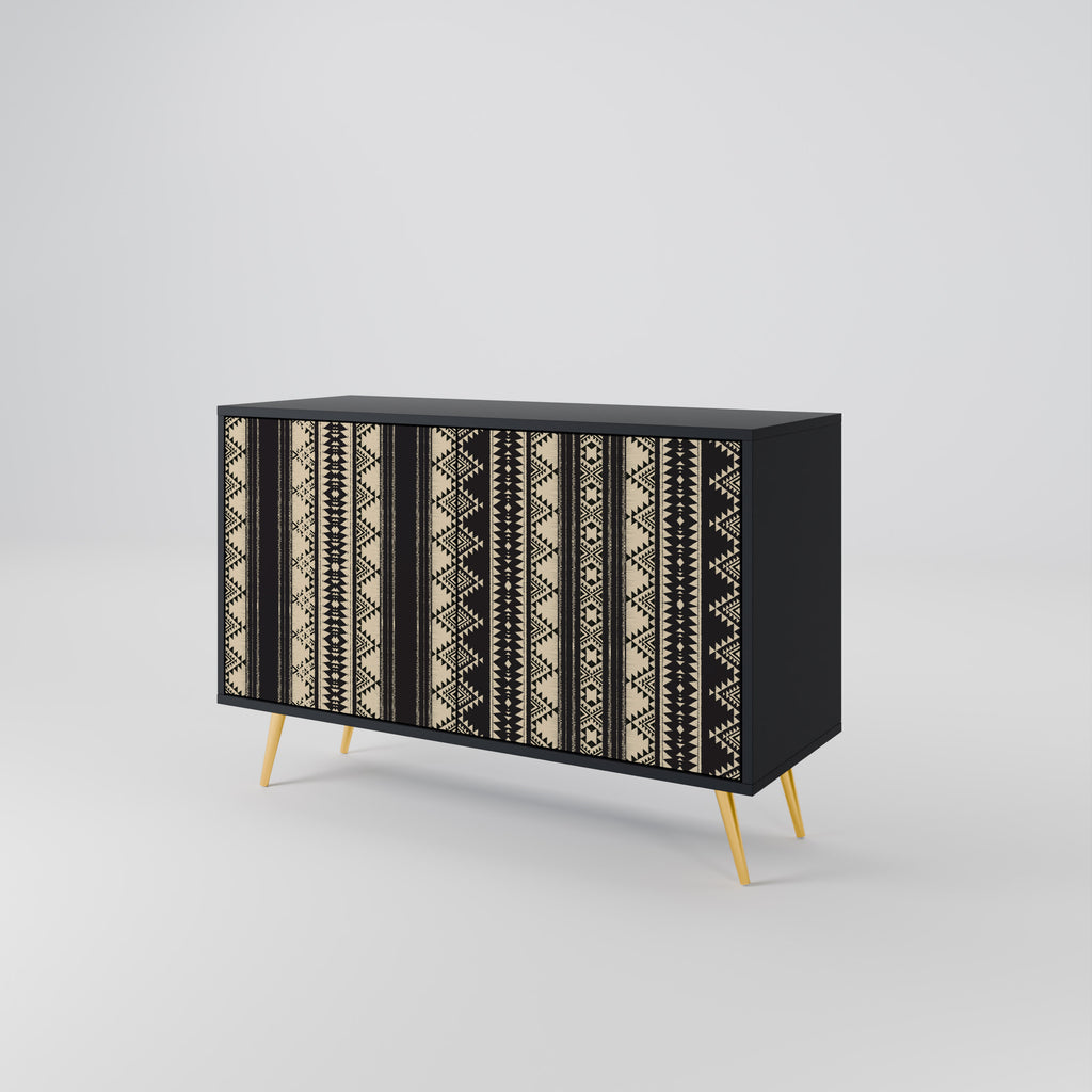 AZTEC 2-Door Sideboard in Black Finish
